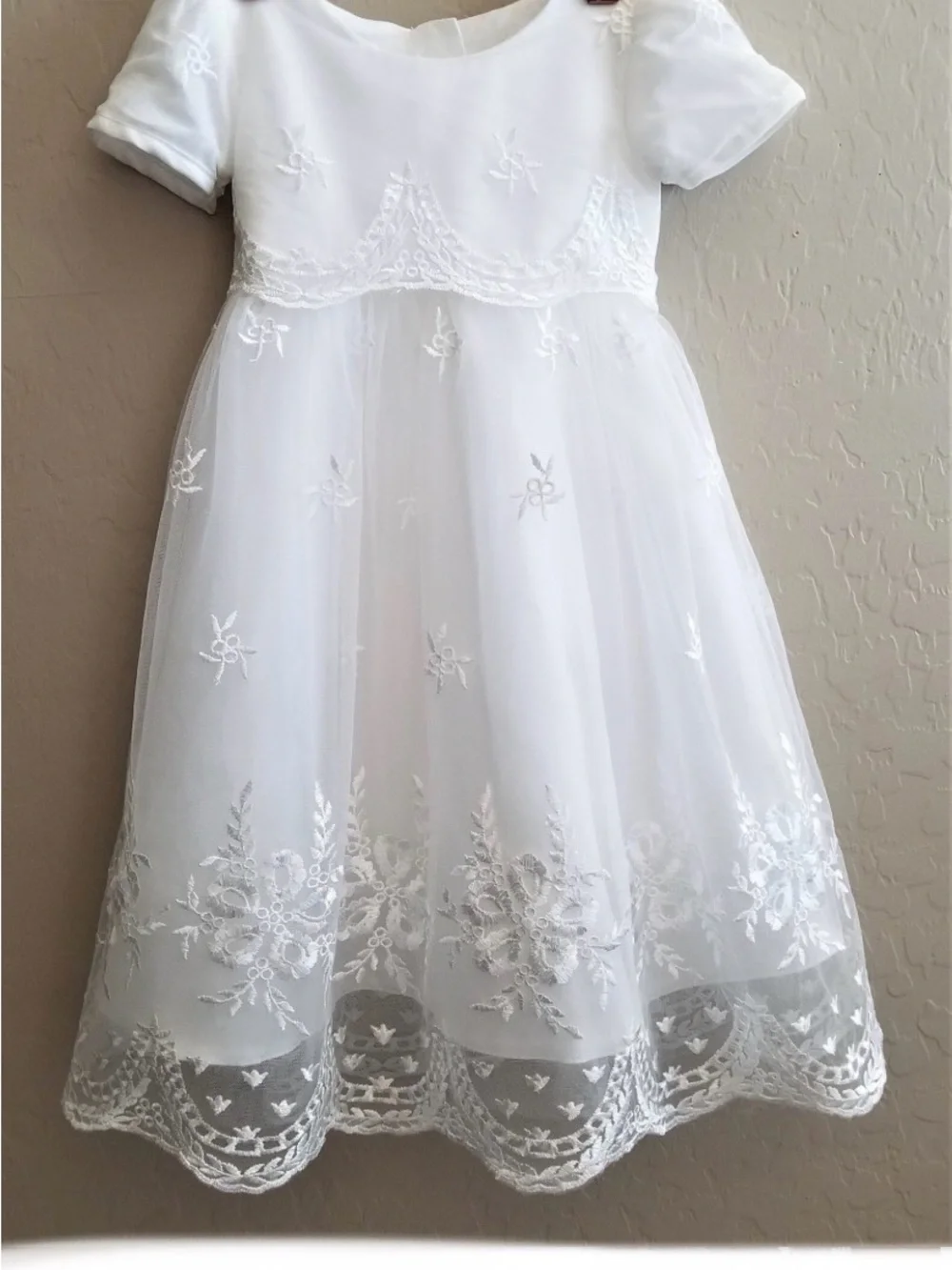 White Temple Infant👶🏻Christening/Blessing Dress👗Sz 12/18M